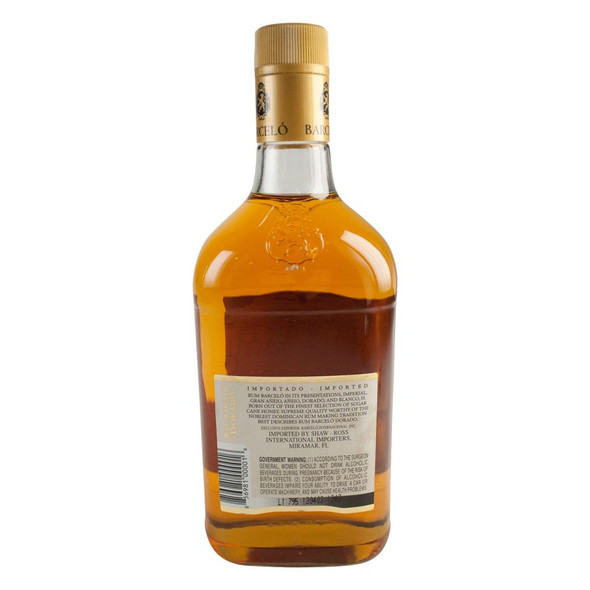 Ron Barcelo Dorado Rum - 750 mL - 750ML - Glass