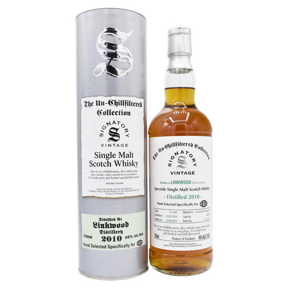 Signatory 2010 Linkwood Unchillfiltered Single Malt Scotch Whisky - 750 mL - 750ML - Glass