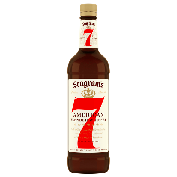Seagram's 7 Crown Blended Whiskey - 750 mL - 750ML - Glass