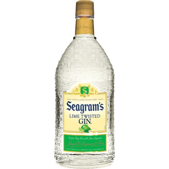 Seagram's Twisted Lime Flavored Gin - 1.75 L - 1.75L - Glass