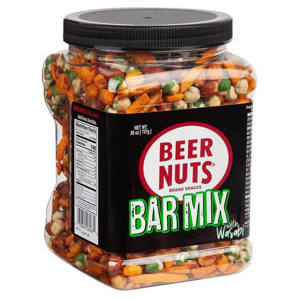 Beer Nuts Bar Mix Wasabi PET Jar - 12 Oz - 12OZ - Plastic
