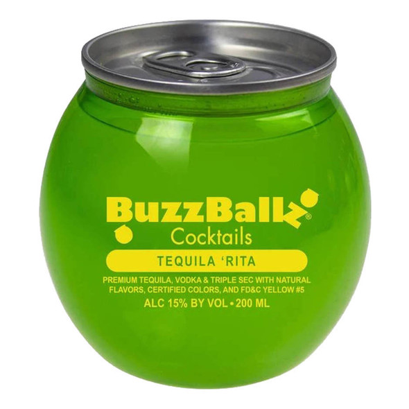 BuzzBallz Cocktails Tequila 'Rita - 200 mL - 200ML - Aluminum