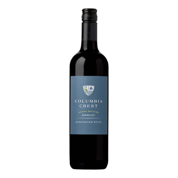 Columbia Crest Grand Estates Merlot - 750 mL - 750ML - Glass