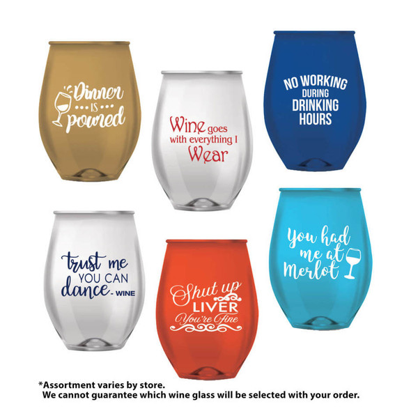 US Poly Stemless Glass 16 oz - 16 Oz - 16OZ