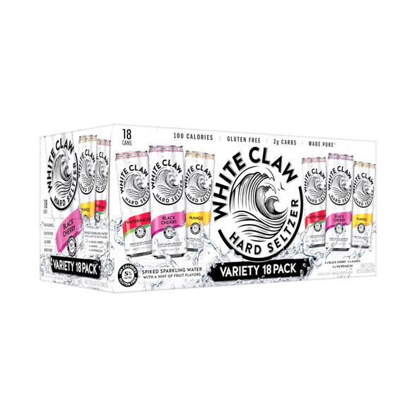 White Claw Hard Seltzer Variety Pack - 12 Oz - 18-PK - Aluminum