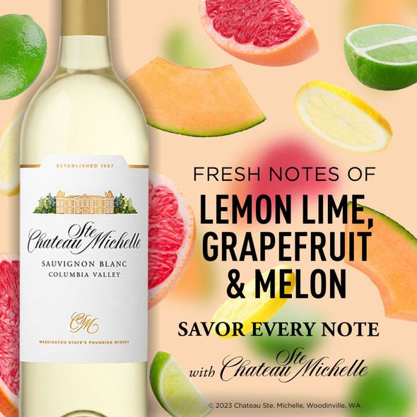 Chateau Ste Michelle Sauvignon Blanc - 750 mL - 750ML - Glass