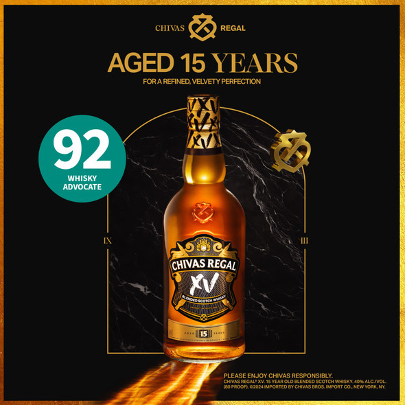 Chivas Regal 15 Year Scotch - 750 mL - 750ML - Glass