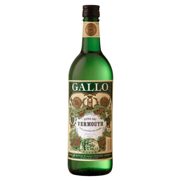 Gallo Dry Vermouth - 750 mL - 750ML - Glass