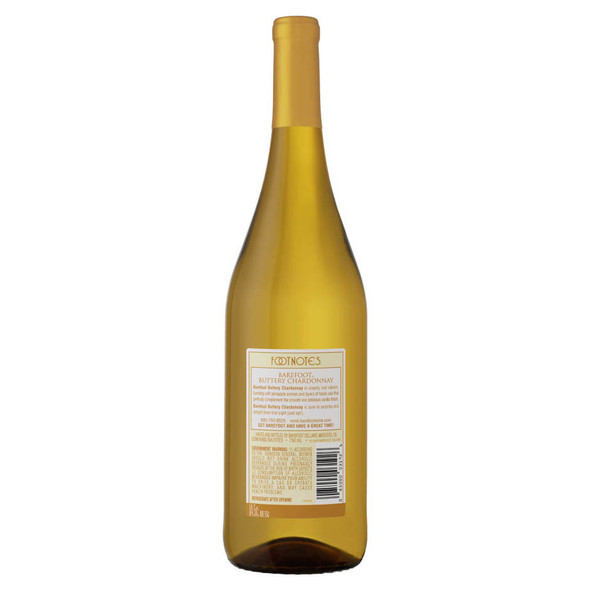 Barefoot Buttery Chardonnay - 750 mL - 750ML - Glass