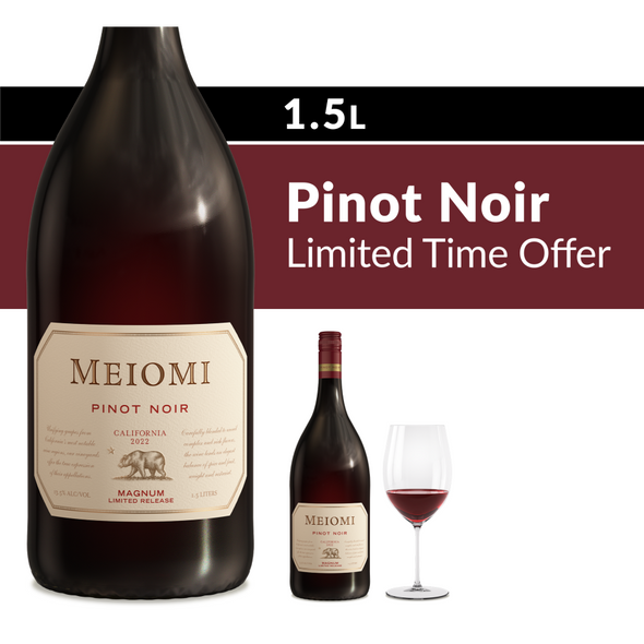 Meiomi Magnum Limited Release Pinot Noir - 1.5 L - 1.5L - Glass