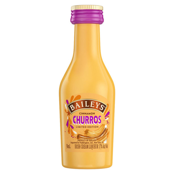 Baileys Cinnamon Churros Irish Cream Liqueur - 50 mL - 50ML - Glass