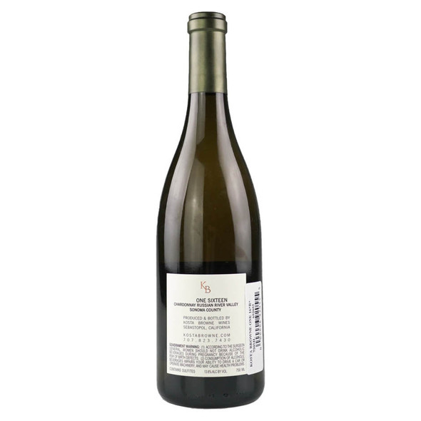 Kosta Browne One Sixteen Russian River Chardonnay - 750 mL - 750ML - Glass