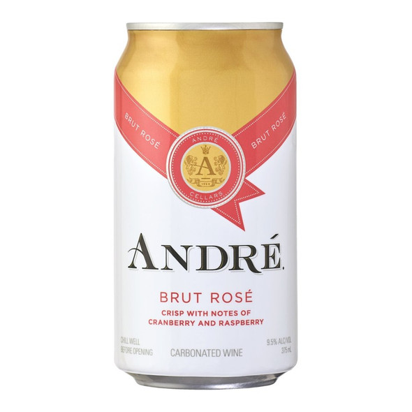 Andre Brut Rose Can - 375 mL - 375ML - Aluminum