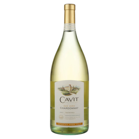 Cavit Oak Zero Chardonnay - 1.5 L - 1.5L - Glass