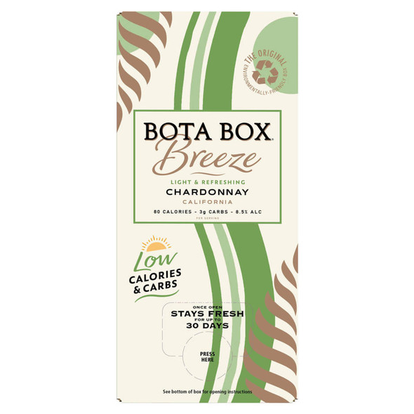 Bota Box Breeze Chardonnay - 3.0 L - 3.0L - Plastic