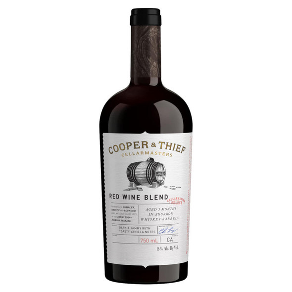 Cooper & Thief Bourbon Barrel Aged Red Blend with Glasses - 750 mL - Set - Glass