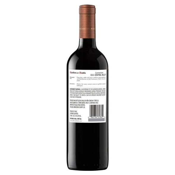 Concha Y Toro Casillero del Diablo Reserva Carmenere - 750 mL - 750ML - Glass