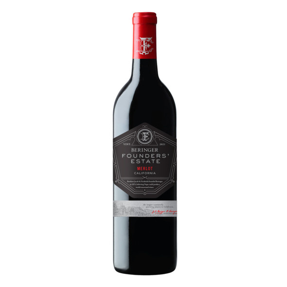 Beringer Founders' Estate Merlot - 750 mL - 750ML - Glass