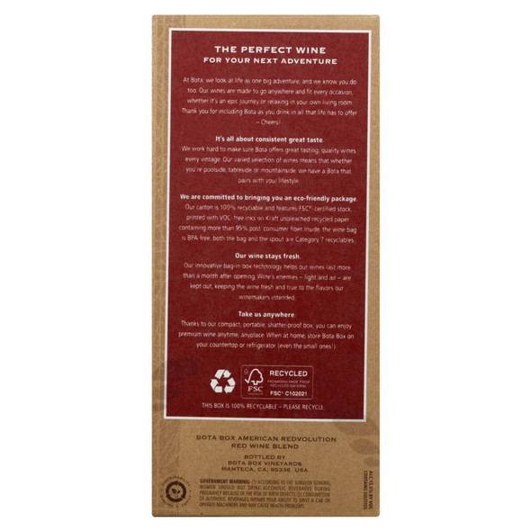 Bota Box Redvolution - 3.0 L - 3.0L - Cardboard