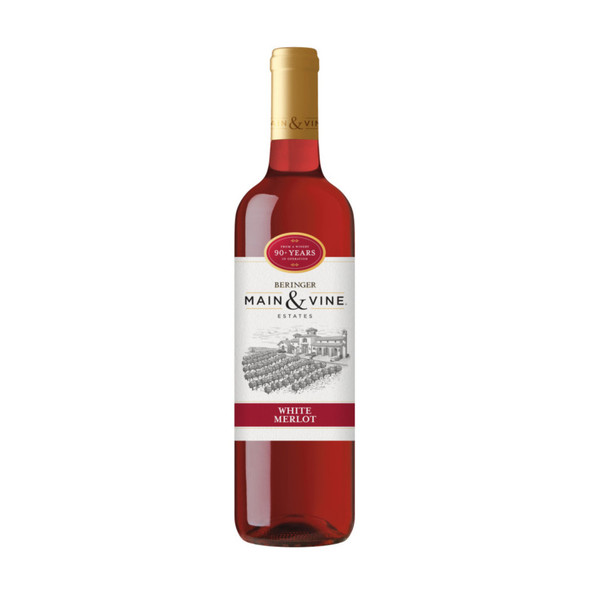 Beringer Main And Vine White Merlot - 750 mL - 750ML - Glass