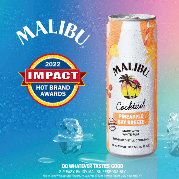 Malibu Cocktail Pineapple Bay Breeze - 355 mL - 4-PK - Aluminum
