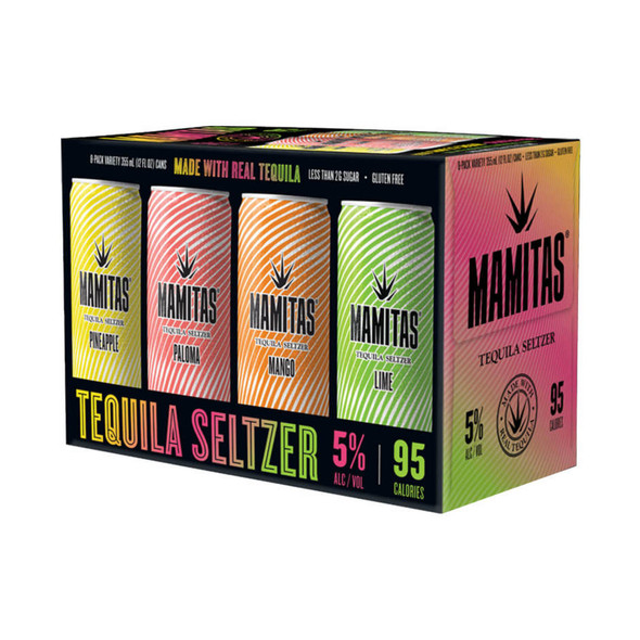 Mamitas Tequila Cocktail Variety Pack - 12 Oz - 8-PK - Aluminum