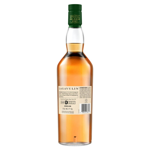 Lagavulin Natural Cask Strength 12 Year Single Malt Scotch - 750 mL - 750ML - Glass