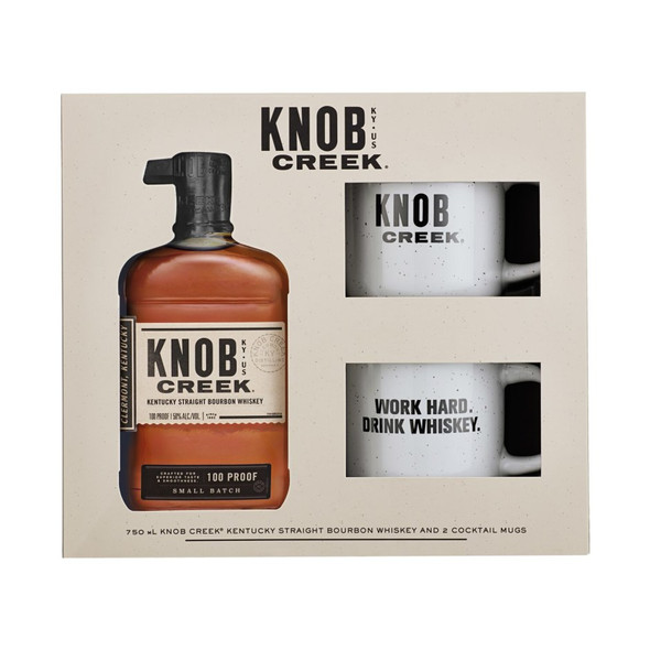 Knob Creek Bourbon with Tin Cups - 750 mL - Set - Glass