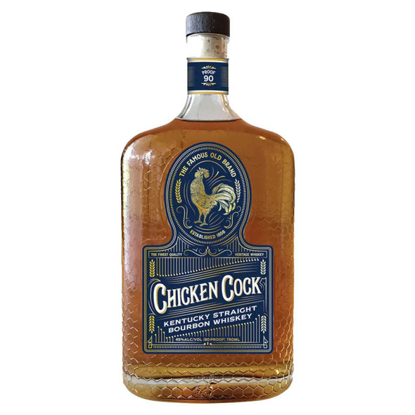 Chicken Cock Kentucky Straight Bourbon Whiskey - 750 mL - 750ML - Glass