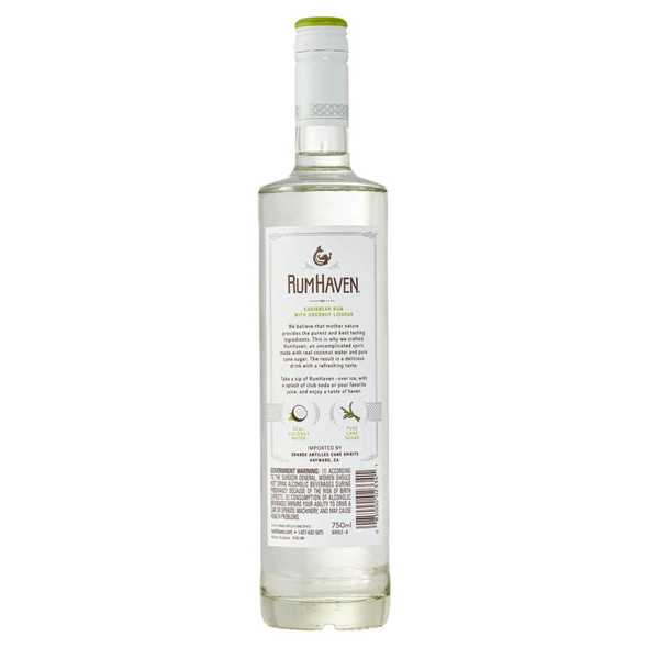 Rum Haven Rum With Coconut Liqueur - 750 mL - 750ML - Glass