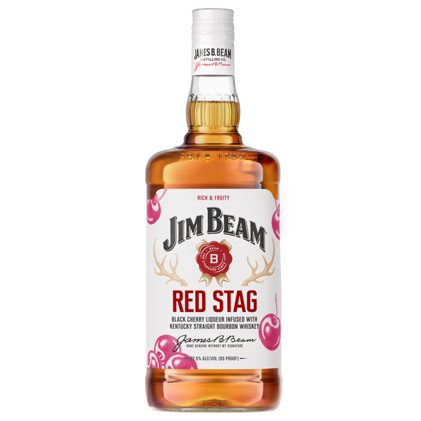 Jim Beam Red Stag Black Cherry Bourbon - 1.75 L - 1.75L - Glass