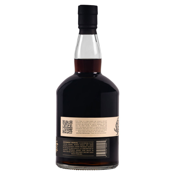 Black Coral Floridian Black Rum - 750 mL - 750ML - Glass