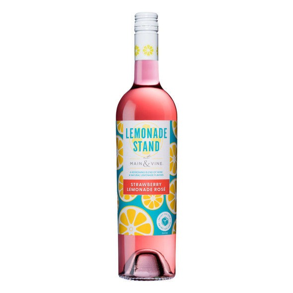 Lemonade Stand at Main & Vine Strawberry Lemonade Rose - 750 mL - 750ML - Glass