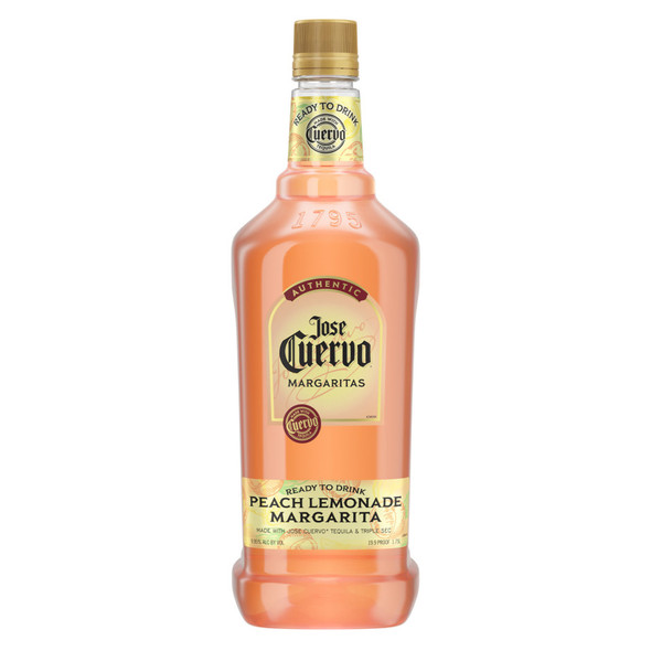 Jose Cuervo Authentic Margarita Peach Lemonade Pre Mixed Cocktail - 1.75 L - 1.75L - Plastic