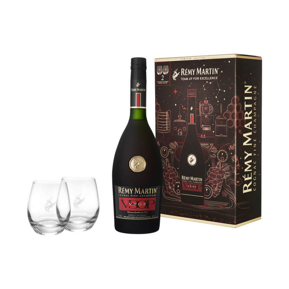 Remy Martin V.S.O.P Cognac with Glasses - 750 mL - Set - Glass