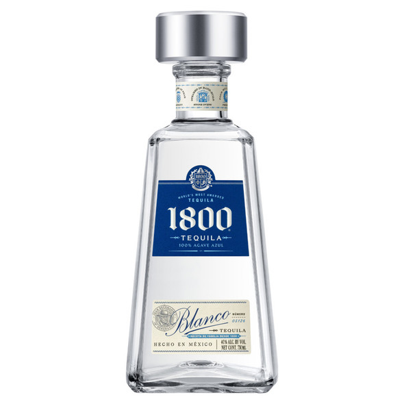 1800 Silver Tequila - 750 mL - 750ML - Glass