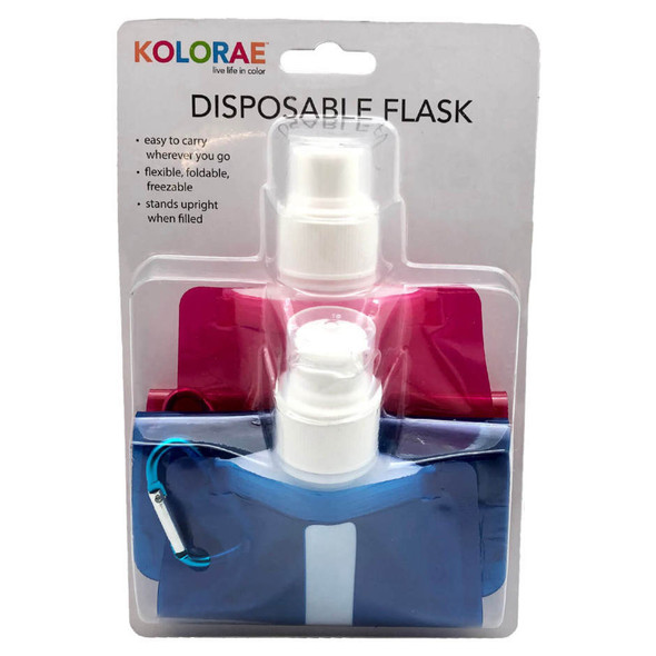 Kolorae Disposable Flask - 2 Pack - Set - Plastic