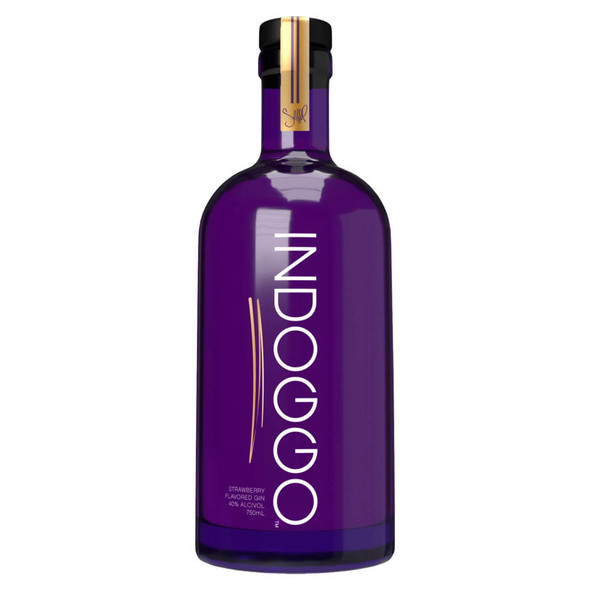 Indoggo Strawberry Gin - 750 mL - 750ML - Glass