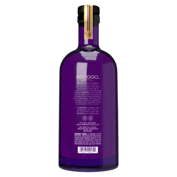 Indoggo Strawberry Gin - 750 mL - 750ML - Glass