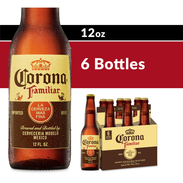 Corona Familiar - 12 Oz - 6-PK - Glass