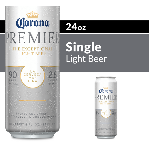 Corona Premier Mexican Lager Beer - 24 Oz - count - Aluminum
