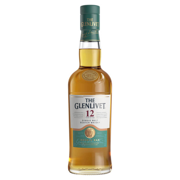 The Glenlivet Malt 12 Year Scotch - 375 mL - 375ML - Glass