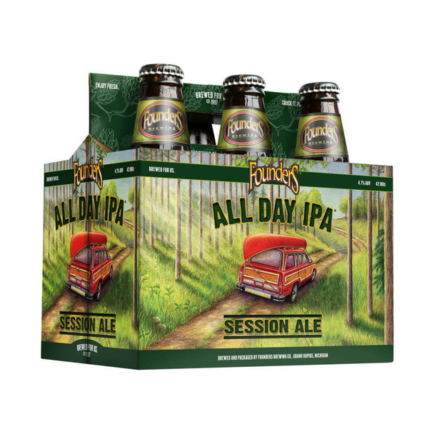 Founders All Day IPA - 12 Oz - 6-PK - Glass