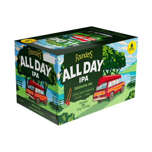 Founders All Day Ipa - 12 Oz - 6-PK - Aluminum