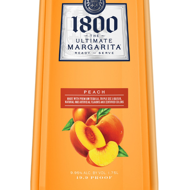1800 Margarita Peach Premixed Cocktail - 1.75 L - 1.75L - Glass