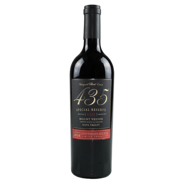 Block 435 Special Reserve Mt Veeder Proprietary Red Blend - 750 mL - 750ML - Glass