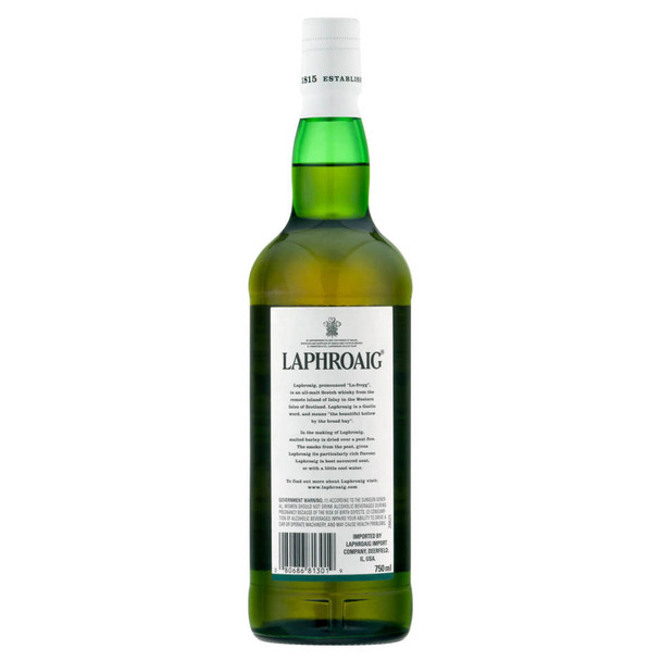 Laphroaig 10 Year Scotch - 750 mL - 750ML - Glass