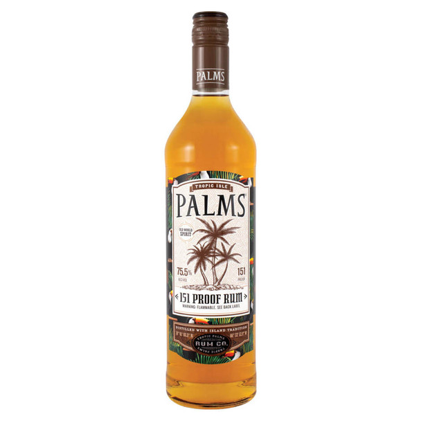 Palms Rum 151 - 750 mL - 750ML - Glass