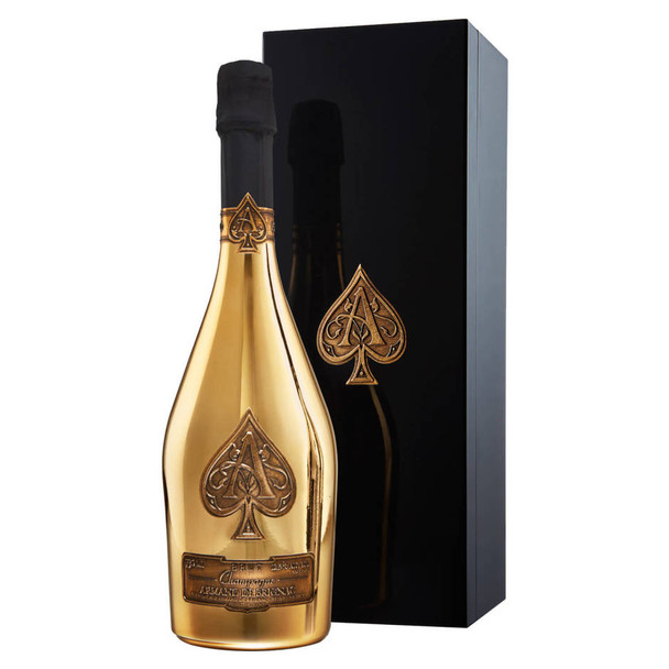 Armand de Brignac Ace of Spades Brut Gold Champagne - 750 mL - 750ML - Glass