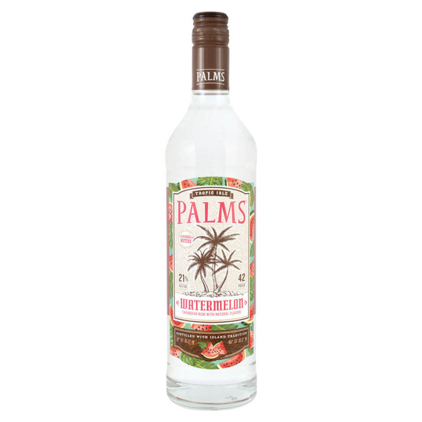 Palms Watermelon Rum - 750 mL - 750ML - Glass